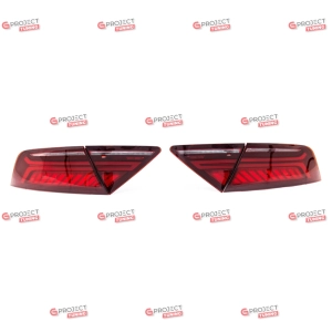 Lampy tylne do AUDI A7 (4G) Sportback 2010-2014 przed liftingiem (ciemno-czerwone) FULL LED