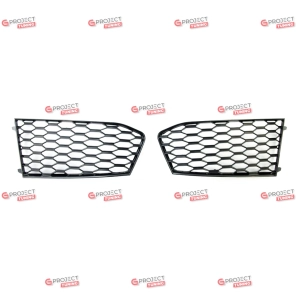 Ramki do halogenów do AUDI A6 C7 (4G) Sedan 2011-2015 przed liftingiem (czarne) w stylu RS