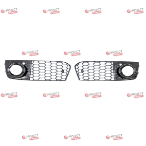 Ramki do halogenów do AUDI A4 B8 (8K) Sedan 2009-2012 przed liftingiem (czarny połysk)