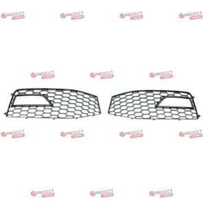 Ramki do halogenów do AUDI A4 B8 (8K) Avant 2012-2016 po liftingu (czarny połysk) w stylu S-LINE/S4