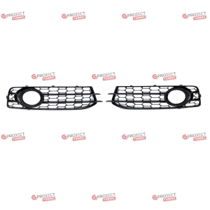 Ramki do halogenów do AUDI A3 (8P) Hatchback 2009-2012 przed liftingiem (czarny połysk) w stylu S-LINE/S3
