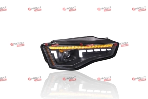 Reflektory do AUDI A5 (8T) Coupe 2011-2017 po liftingu (czarne) Xenon (HID)