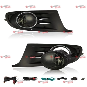 Światła przeciwmgielne do VW GOLF V PLUS 2004 - 2013 (czarne / przezroczyste) HB4/Halogen