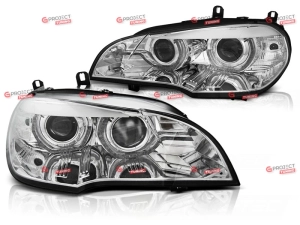 Reflektory Xenon Angel Eyes do BMW X5 (E70) 2006 - 2013