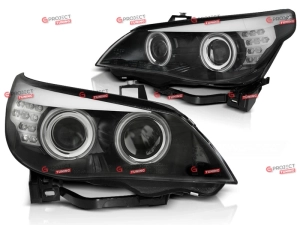 Reflektory Xenon Angel Eyes do BMW 5 (E61) Touring 2004 - 2010