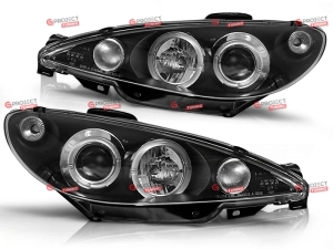 Reflektory Angel Eyes do PEUGEOT 206 Hatchback (2A/C) 1998 - 2012