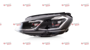 Reflektory do VW GOLF VII Variant 2013-2017 przed liftingiem (przezroczyste / chromowane) H7/Halogen DRL