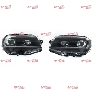 Reflektory do VW MULTIVAN T6 2015-2019 (czarne / przezroczyste) FULL LED DRL