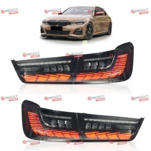 Lampy tylne do BMW 3 (G20, G80) Sedan 2018 -  (przyciemniane) OLED w stylu GTS