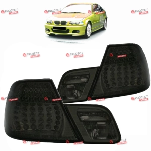 Lampy tylne do BMW 3 (E46) Coupe 1999-2003 przed liftingiem (przyciemniane) LED