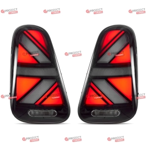Lampy tylne do MINI (R52) Kabriolet 2004-2006 po liftingu (przezroczyste) LED w stylu Union Jack