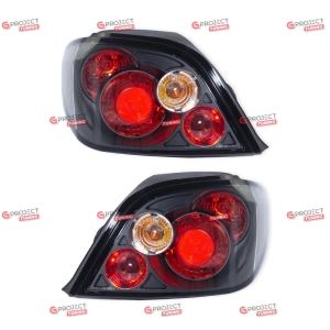 Lampy tylne do PEUGEOT 307 (3A/C) 2001- (czarne / przezroczyste) Halogen JDM