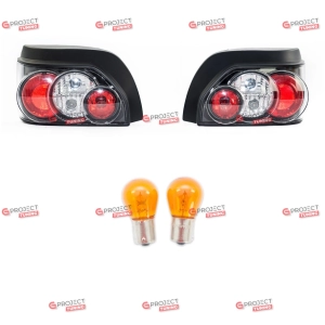 Lampy tylne do RENAULT CLIO I (B/C57, 5/357) 1990-1996 (przezroczyste / czarne) Halogen