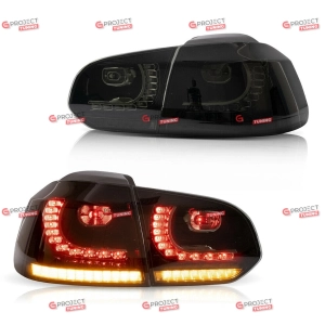 Lampy tylne do VW GOLF VI 2008-2012 (przyciemniane) LED w stylu R20