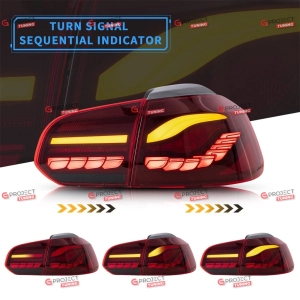Lampy tylne do VW GOLF VI 2008-2013 (czerwone) OLED