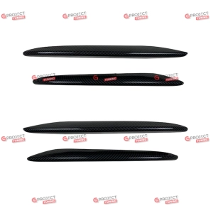 Listwy przedniego grilla (Carbon) do MERCEDES E-Class (C238) Coupe 2016 - 2020 przed liftingiem w stylu AMG