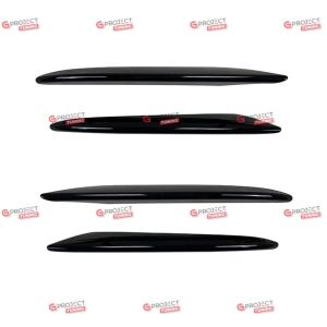 Listwy przedniego (czarny połysk) do MERCEDES E-Class (C238) Coupe 2016 - 2020 przed liftingiem w stylu AMG