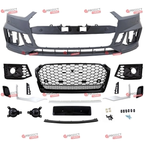 Zderzak przedni z grillem do AUDI A5 (F5) Coupe 2016 - 2021 przed liftingiem w stylu RS5