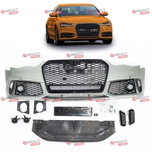 Zderzak przedni z grillem do AUDI A6 C7 (4G) Avant 2015 - 2018 po liftingu w stylu RS6