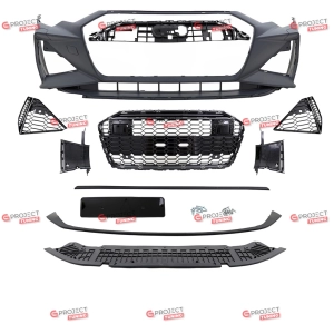 Zderzak przedni z grillem do AUDI A6 C8 (4A) Sedan 2019 -  przed liftingiem w stylu RS6