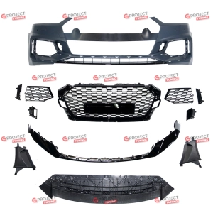 Zderzak przedni z grillem do AUDI A5 (F5) Kabriolet 2016 - 2019 przed liftingiem w stylu RS5