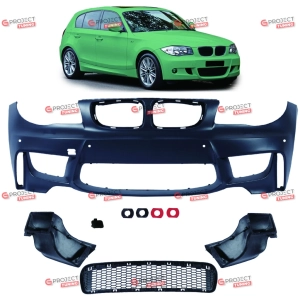 Zderzak przedni z wlotami powietrza do BMW 1 (E81) Hatchback 2004 - 2013 w stylu M1