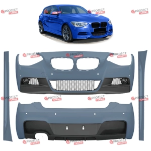 Zderzak przedni z dokładką do BMW 1 (F21) Hatchback 2011 - 2015 przed liftingiem w stylu M pakiet