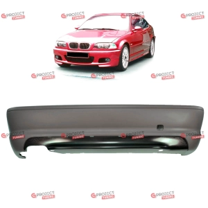 Zderzak tylny z dyfuzorem do BMW 3 (E46) Kabriolet 1999 - 2006 w stylu M pakiet