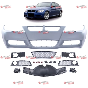Zderzak przedni ze światłami przeciwmgielnymi do BMW 3 (E90) Sedan 2005 - 2008 przed liftingiem w stylu M pakiet