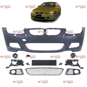 Zderzak przedni ze światłami przeciwmgielnymi do BMW 3 (E92) Coupe 2006 - 2010 przed liftingiem w stylu M pakiet