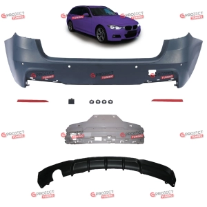 Zderzak tylny z dyfuzorem do BMW 3 (F31) Touring 2011 - 2018 w stylu M pakiet