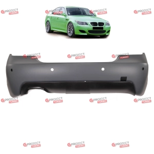 Zderzak tylny z dyfuzorem do BMW 5 (E60) Sedan 2003 - 2007 przed liftingiem w stylu M pakiet