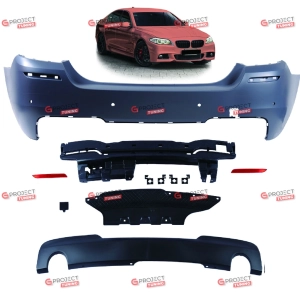 Zderzak tylny z dyfuzorem do BMW 5 (F10) Sedan 2010 - 2017 w stylu M pakiet