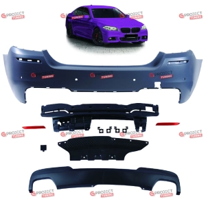 Zderzak tylny z dyfuzorem do BMW 5 (F10) Sedan 2010 - 2017 w stylu M pakiet