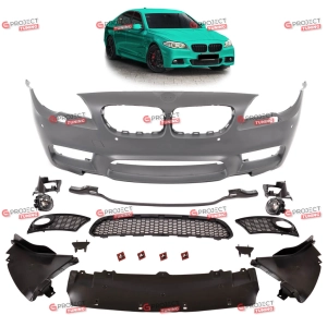 Zderzak przedni ze światłami przeciwmgielnymi do BMW 5 (F11) Touring 2010 - 2013 przed liftingiem w stylu M5