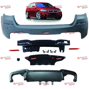 Zderzak tylny z dyfuzorem do BMW 5 (F11) Touring 2010 - 2017 w stylu M5