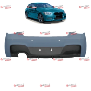 Zderzak tylny z dyfuzorem do BMW 1 (F21) Hatchback 2011 - 2015 przed liftingiem w stylu M pakiet