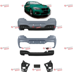 Zderzak tylny z dyfuzorem do BMW 1 (F21) Hatchback 2015 - 2019 po liftingu w stylu M pakiet