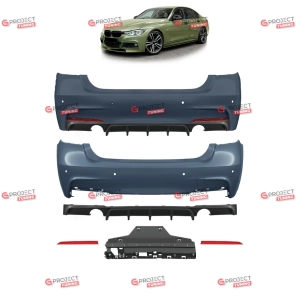 Zderzak tylny z dyfuzorem do BMW 3 (F30, F80) Sedan 2012 - 2018 w stylu M pakiet