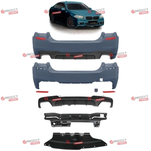 Zderzak tylny z dyfuzorem do BMW 5 (F10) Sedan 2010 - 2017 w stylu M pakiet