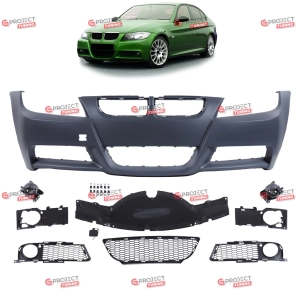 Zderzak przedni ze światłami przeciwmgielnymi do BMW 3 (E90) Sedan 2005 - 2008 przed liftingiem w stylu M pakiet