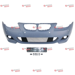 Zderzak przedni (na czujniki 24mm) do BMW 5 (E60) Sedan 2003 - 2007 przed liftingiem w stylu M pakiet