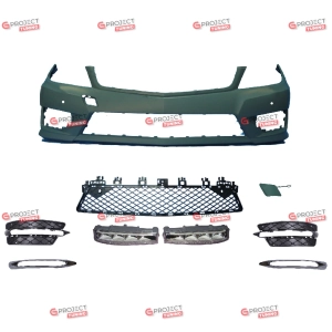 Zderzak przedni z DRL LED do MERCEDES C-Class (S204) Kombi 2007 - 2015 w stylu AMG