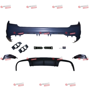 Zderzak tylny z dyfuzorem do MERCEDES C-Class (S204) Kombi 2007 - 2015 w stylu AMG C63