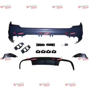 Zderzak tylny z dyfuzorem do MERCEDES C-Class (S204) Kombi 2007 - 2015 w stylu AMG C63