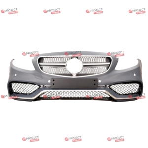 Zderzak przedni z grillem do MERCEDES C-Class (C205) Coupe 2015 - 2018 przed liftingiem w stylu AMG