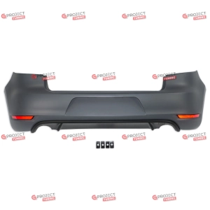 Zderzak tylny z dyfuzorem do VW GOLF VI 2008 - 2012 w stylu GTI