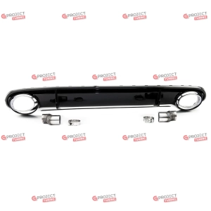Dyfuzor tylny z końcówkami wydechu do AUDI A4 B8 (8K) Avant 2008 - 2011 przed liftingiem w stylu RS4