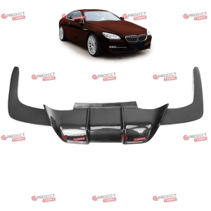 Dyfuzor tylny Carbon do BMW 6 (F12) Convertible 2010 - 2018 w stylu V-type