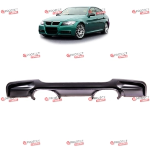 Dyfuzor tylny do BMW 3 (E91) Touring 2005 - 2011  (czarny mat) w stylu CSL